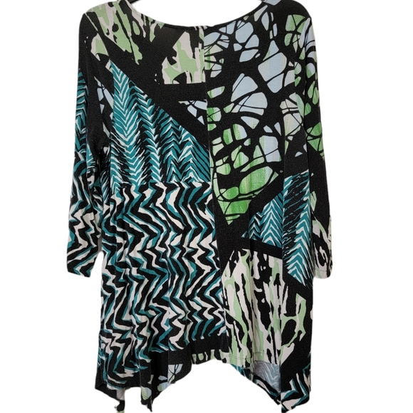 Dana Buchman multi colored tunic - Picture 2 of 5